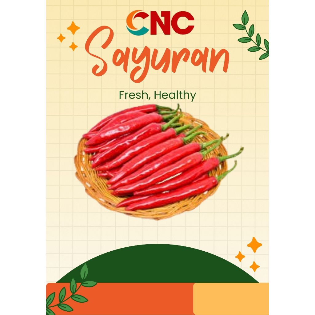 

KHUSUS INSTANT CABE MERAH BESAR FRESH 100GR CABAI