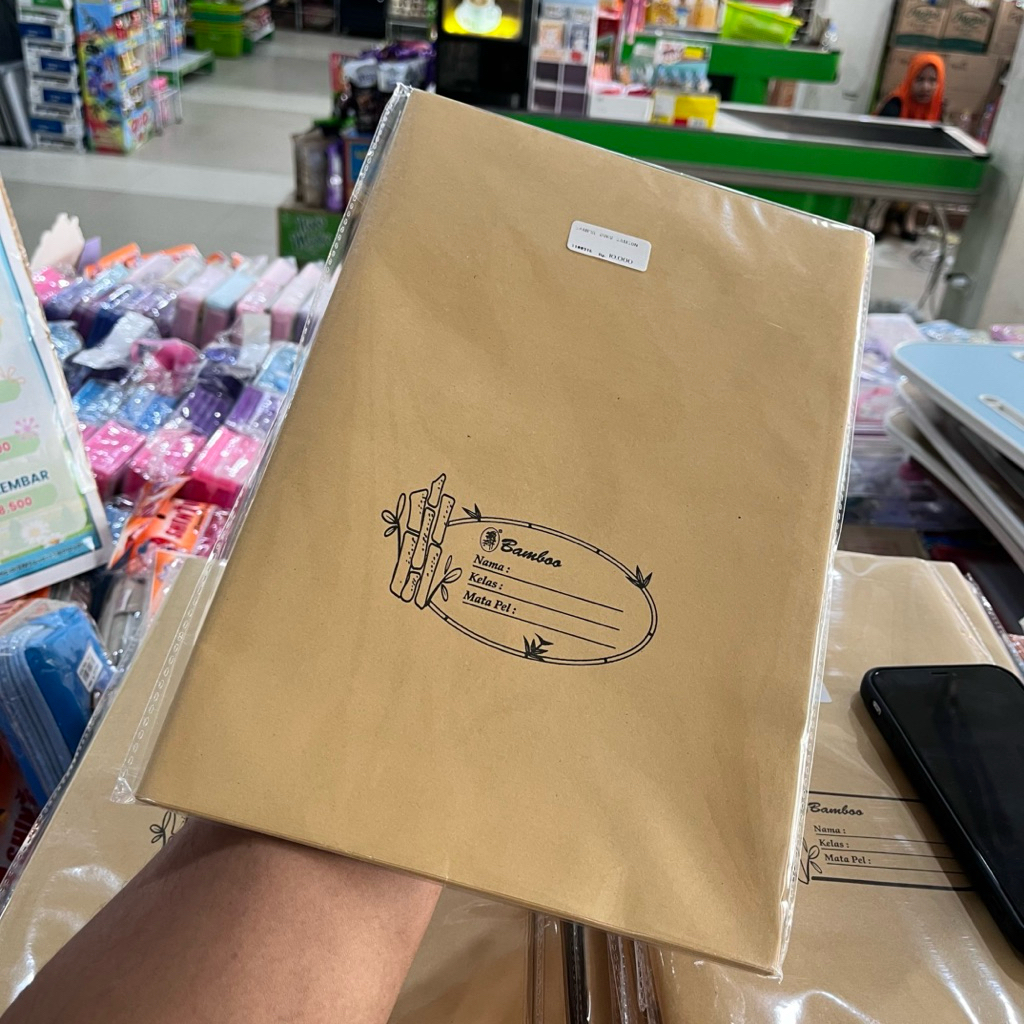 

SAMPUL COKLAT BUKU TULIS SEKOLAH ISI 20 - SAMPUL KWARTO NAMA SIDU 38 58 MERK BAMBO