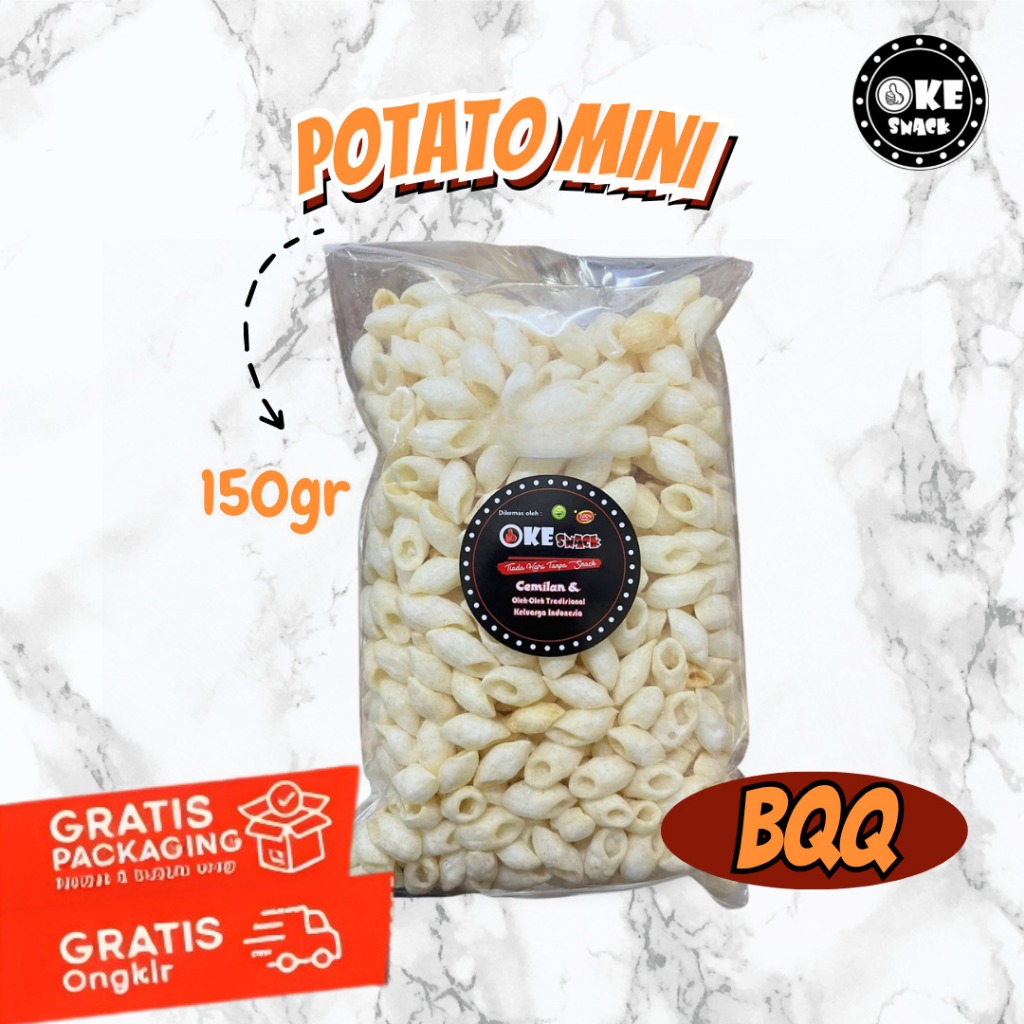 

Kerupuk Snack Potato Mini BBQ Camilan Kerupuk Potato BBQ