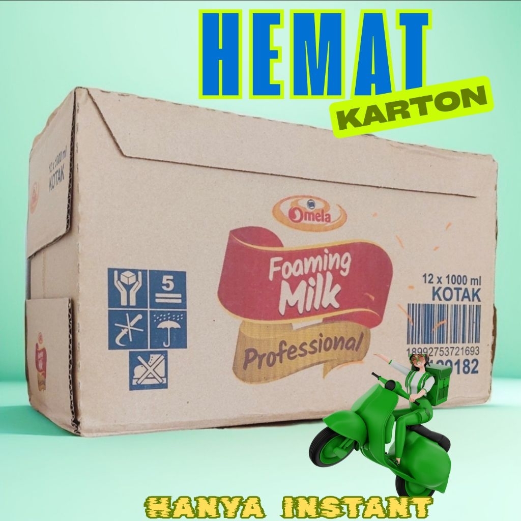 

UHT Omela 1 Kardus. UHT dari Frisian Flag Cocok Untuk Latte Art Kopi dan Non coffee