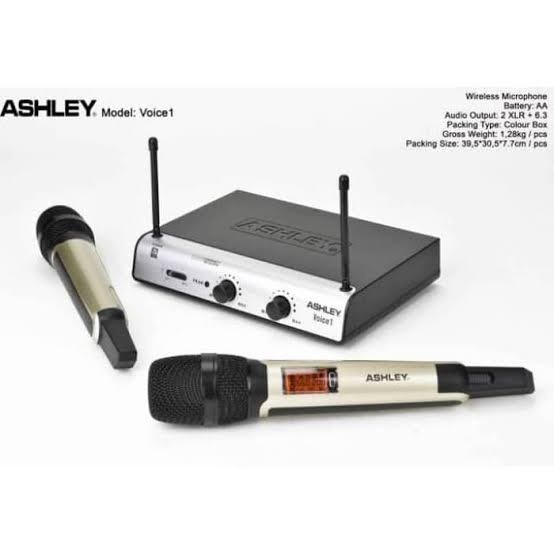 VOICE1 MIC WIRELESS ASHLEY ORIGINAL / MIC WIRELESS 2 HANDHELD / VOICE 1 ASHLEY