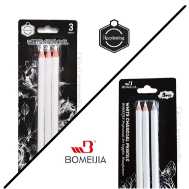 

Bomeijia / Keep Smiling White Charcoal Pencil Set of 3 - SAS