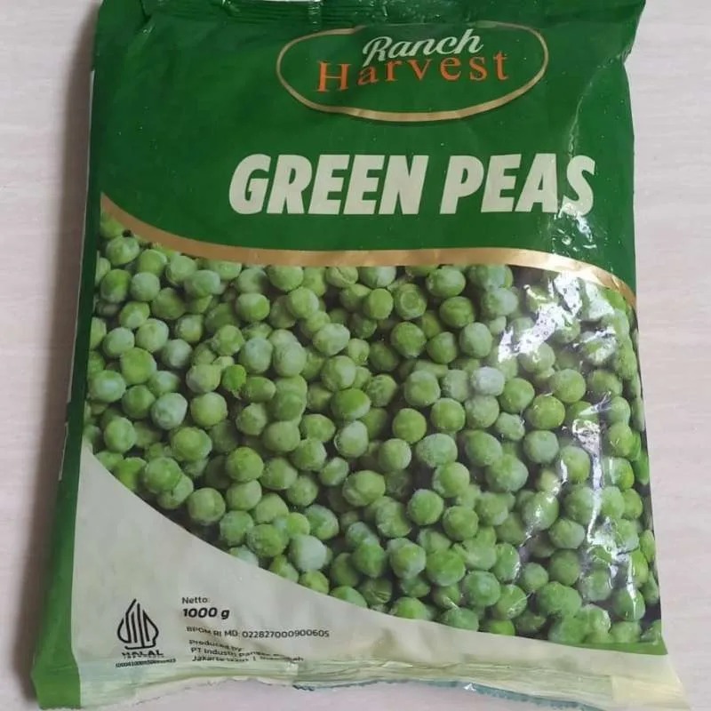 

RANCH HARVEST GREEN PEAS/KACANG POLONG KEMASNA 1KG, SAYURAN FROZEN/INSTANT ONLY
