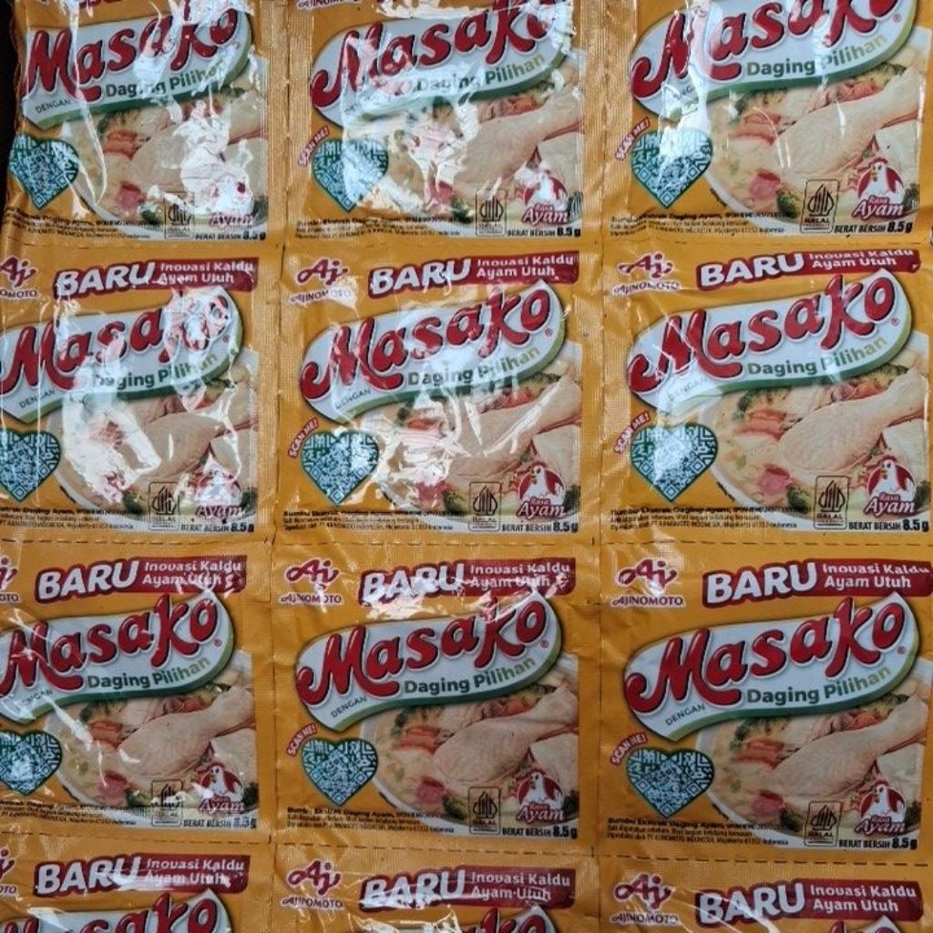 

Masako rasa Ayam PAKET 6 renteng.1 renteng isi 12 sachet