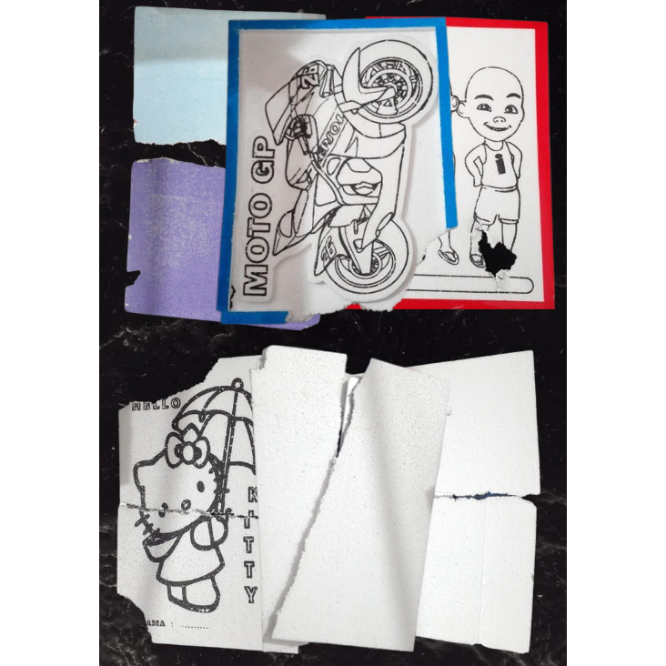 

MS - (1pcs) Sterofoam Reject / Styrofoam Melukis Reject Bermacam Ukuran