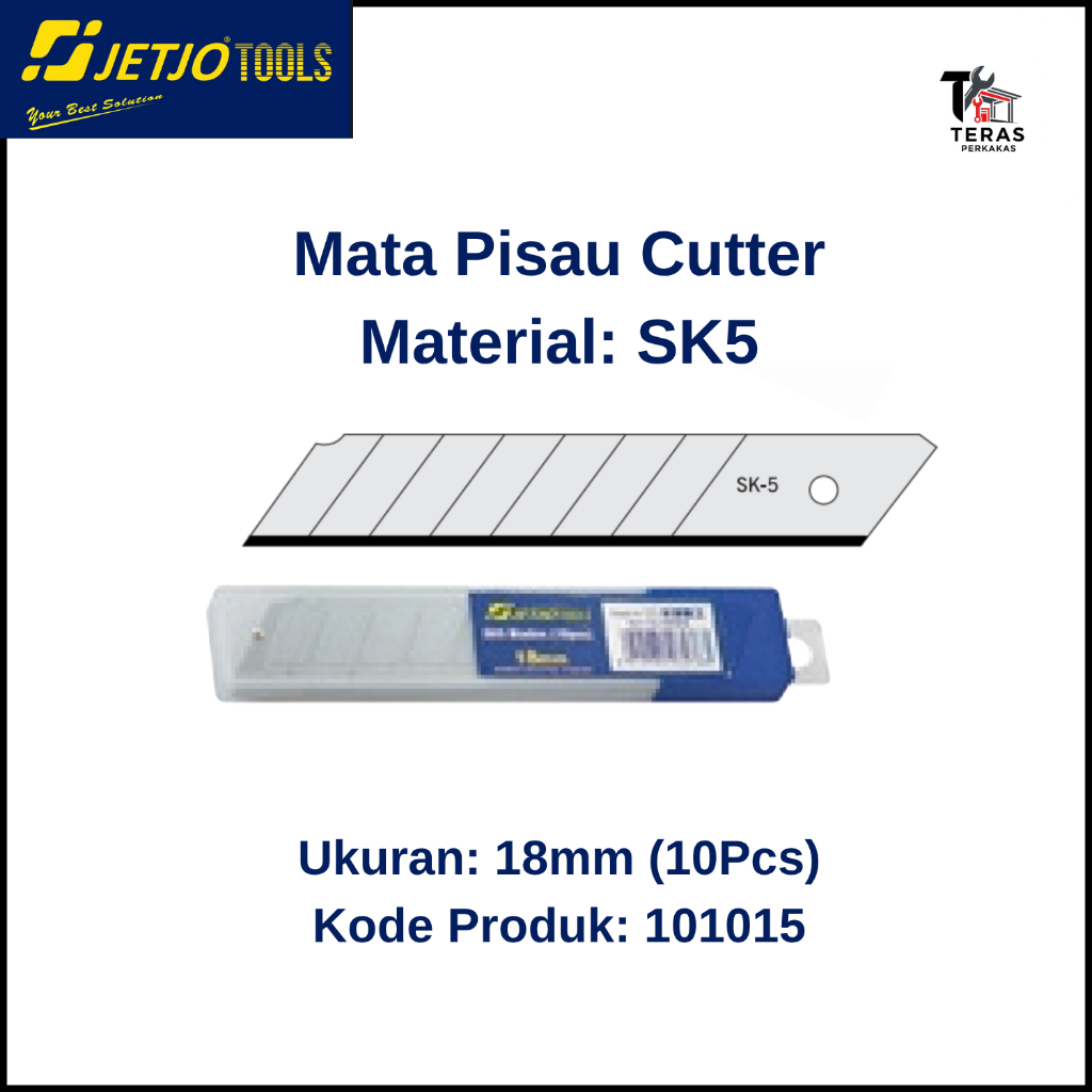 

Mata Pisau Cutter Ukuran 18mm JETJO Tools / Lakoni Pro