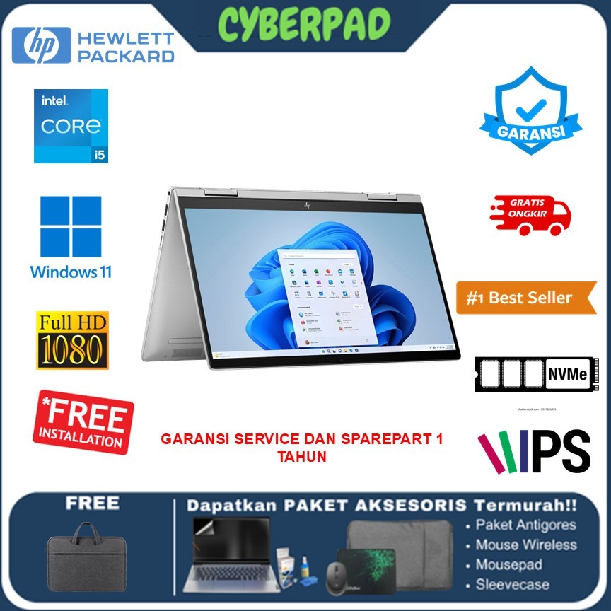 Laptop 2in1 HP ENVY X360 14 2IN1 TOUCH CORE I5 120U 8GB 512GB W11 14.0FHD IPS