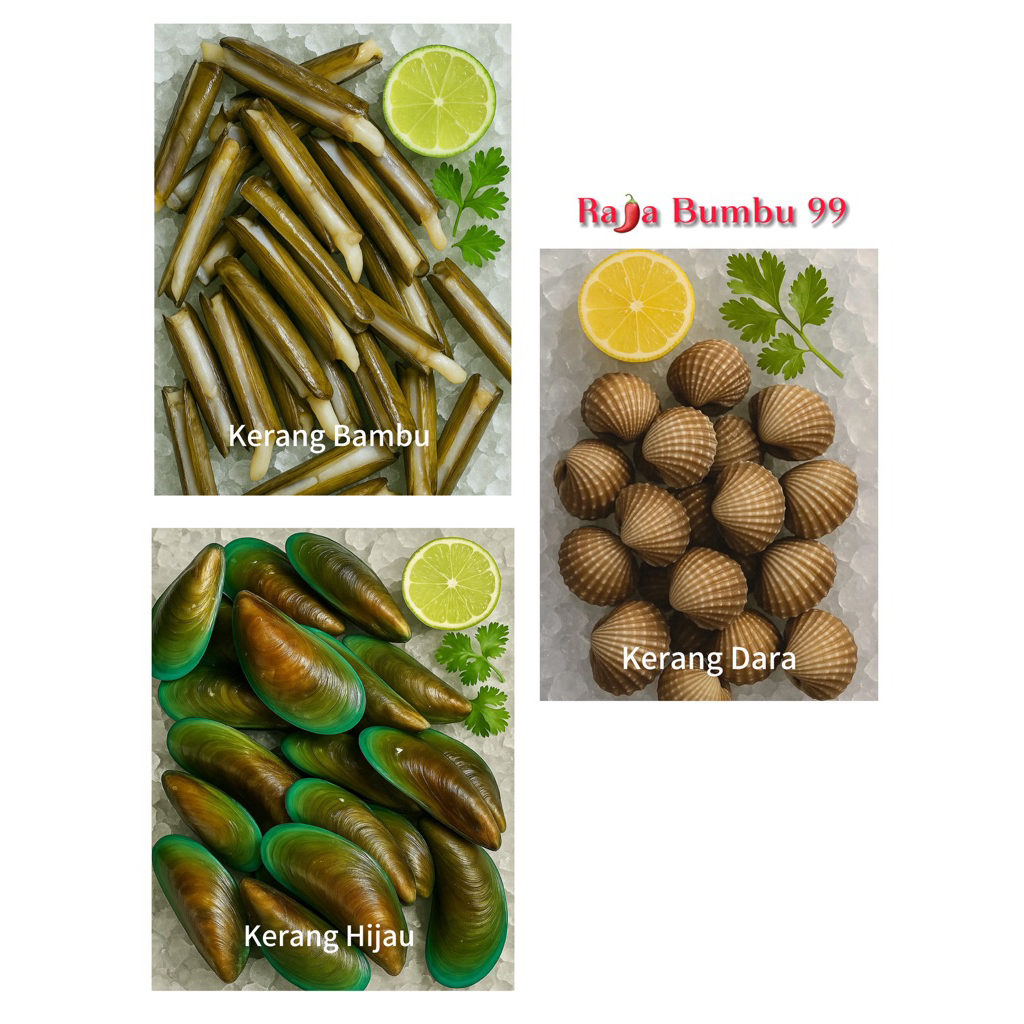 

Kerang Bambu , Dara , Hijau 1 kg