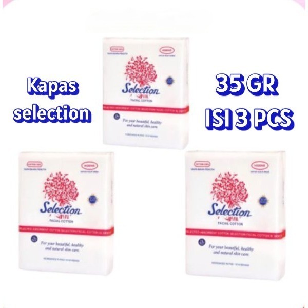 GROSIR Kapas Wajah Selection 35gr / 50gr / 75gr Paket Bundling Kapas 3pcs / 6pcs /12pcs | Paket Lebi