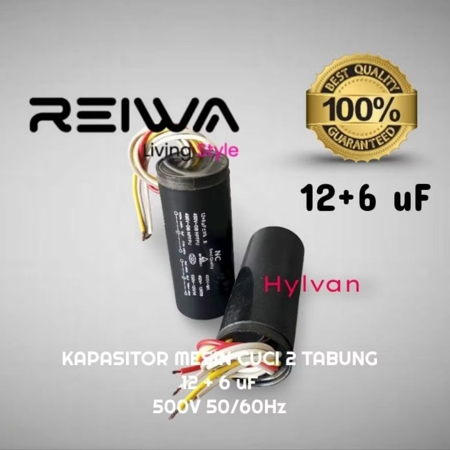 KAPASITOR MESIN CUCI 2 TABUNG REIWA TYPE WS SERIES