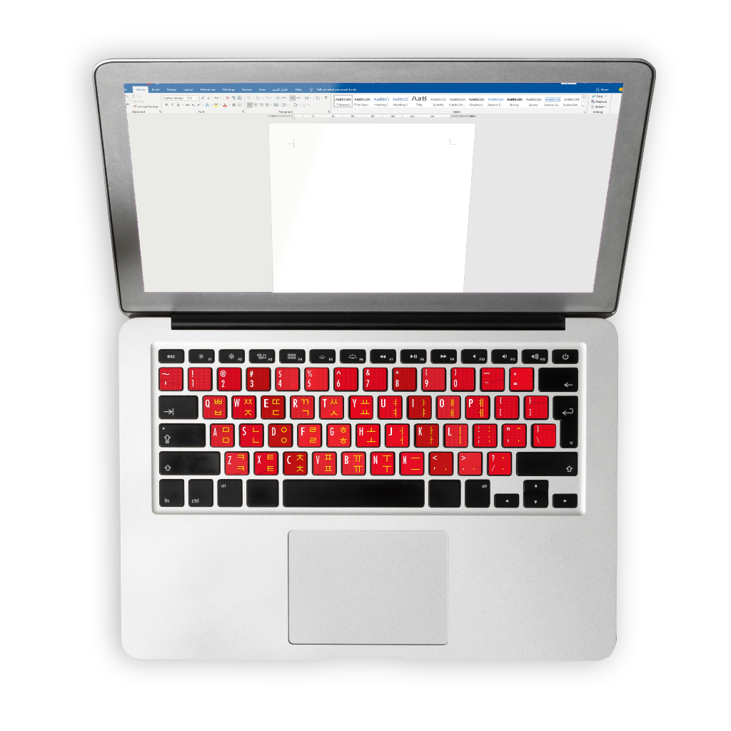 Ghif Stiker Sticker Keyboard Bahasa KOREA HANGUL Premium Vinyl PC Komputer Laptop waterproof Anti lu