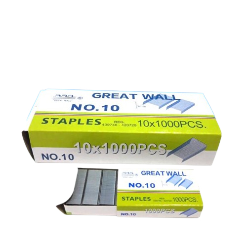 

isi staples greatwall no.10/refill stapler greatwall kecil