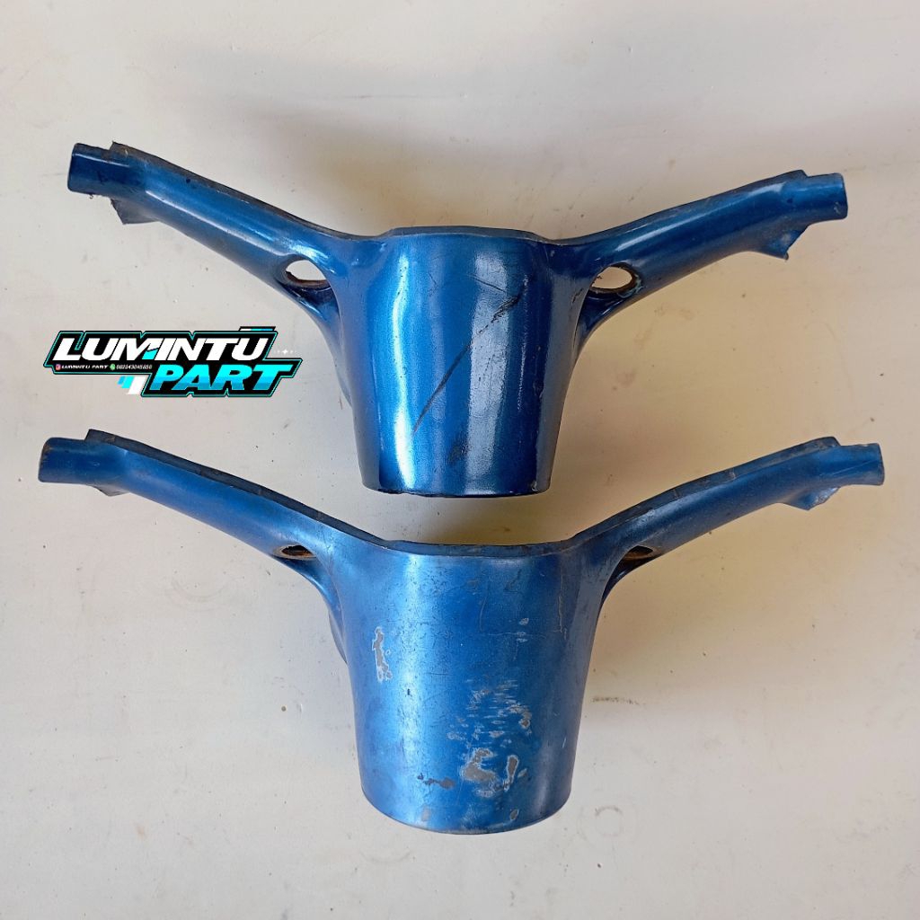 Batok bawah C70 ori Batok stang bawah stang  C70 MK1 MK2 ori copotan cat original biru