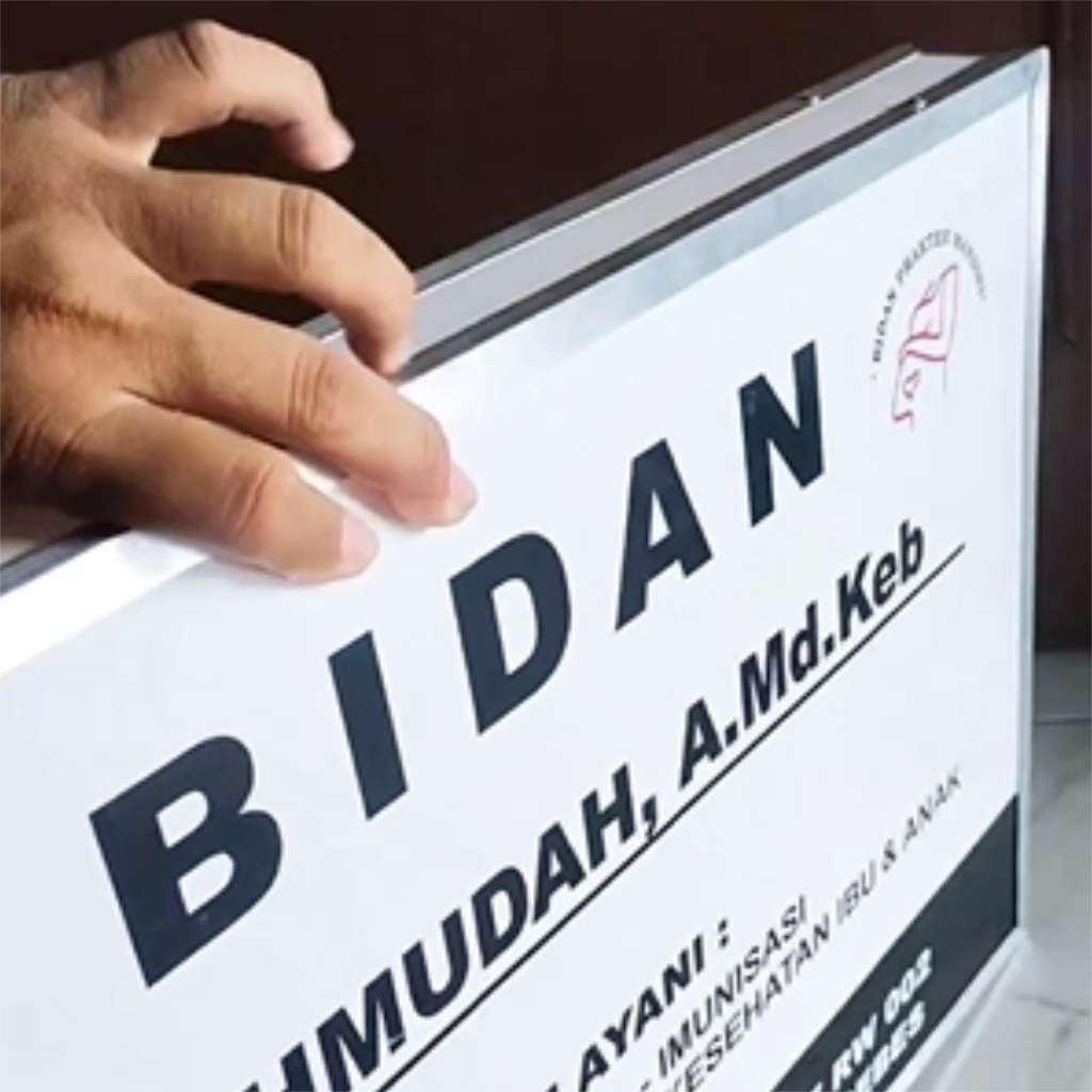 

Papan Nama Acrylic Box Tebal 5cm Plang Tebal Nama Dokter Plang Bidan Praktek Sekolah Sign Label Ketebalan 5cm Bahan Akrilik