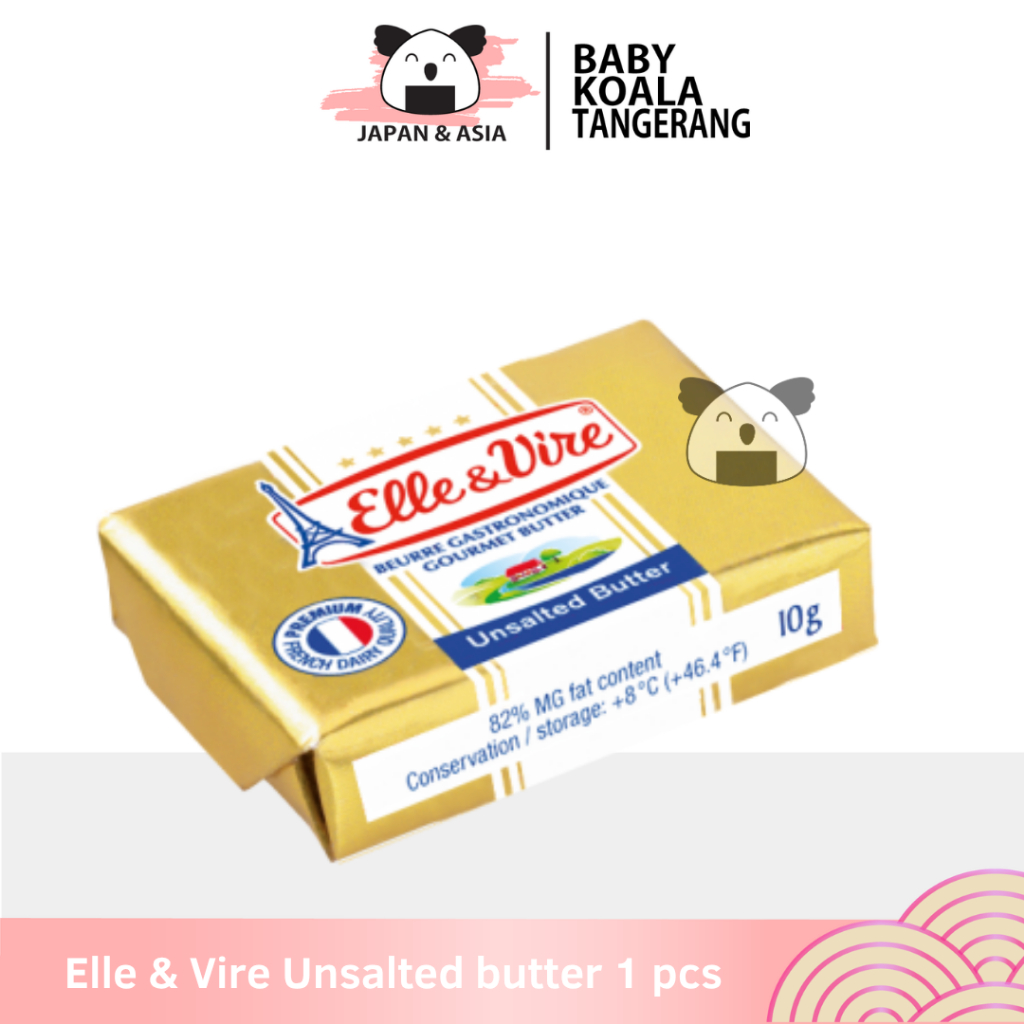 

Elle & Vire Butter Portion Microcup Unsalted 10 g || MPASI Buter