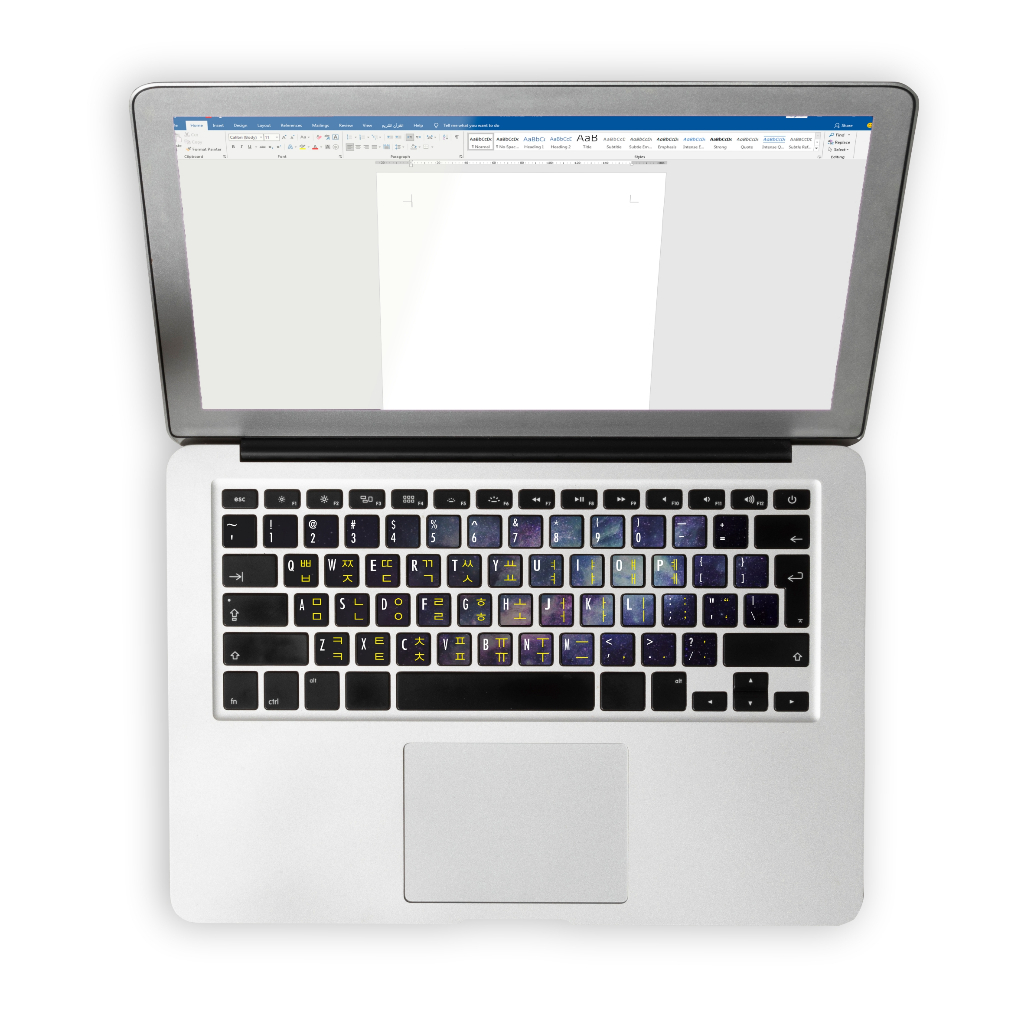 Ghif Stiker Sticker Keyboard Bahasa KOREA HANGUL Premium Vinyl PC Komputer Laptop waterproof Anti lu