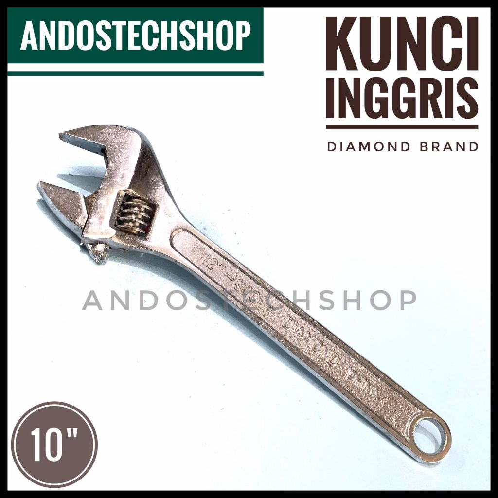 Kunci Inggris 12" | Kunci Bago 12 Inch Merk Diamond | Adjustable Wrench 12"