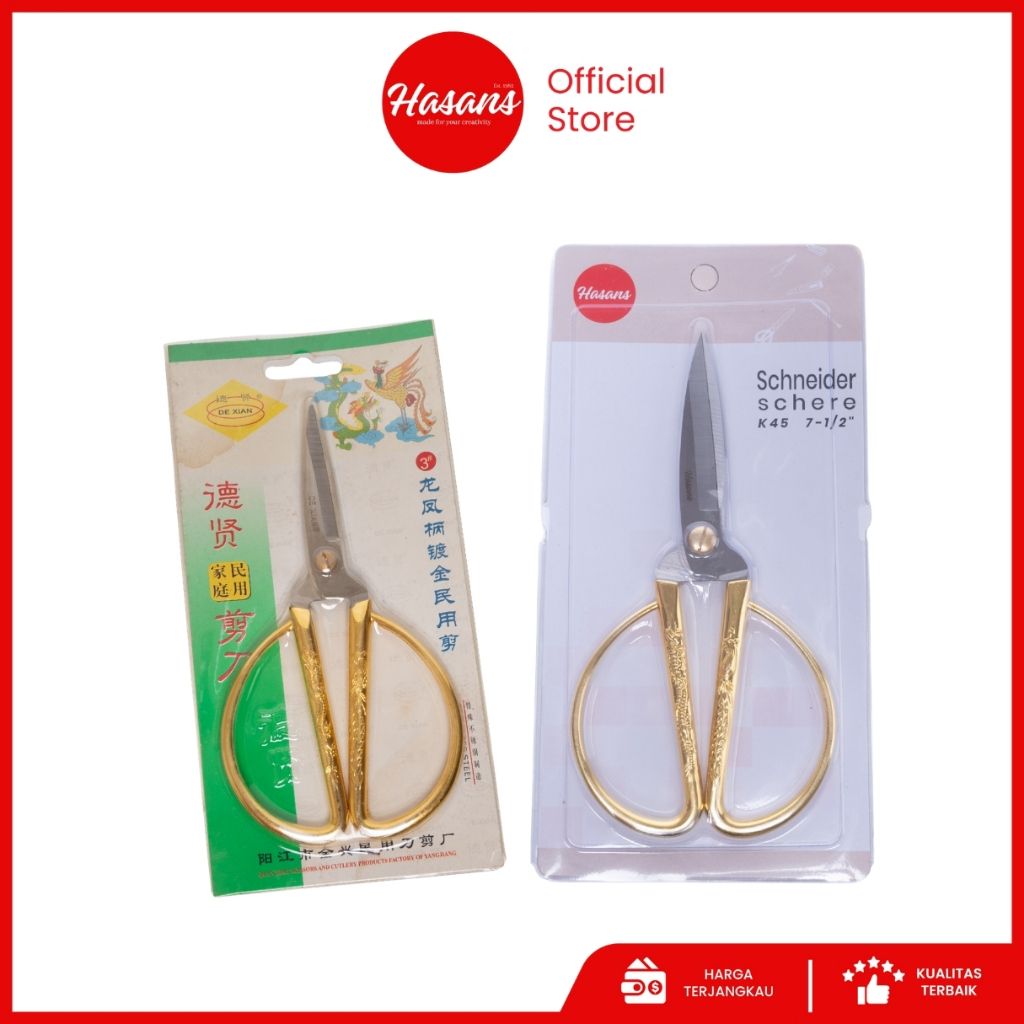 

Gunting Emas Dragon / Gunting Mas Sangjit Pernikahan Wedding / Gunting Pelangkah / Gunting K43 K45