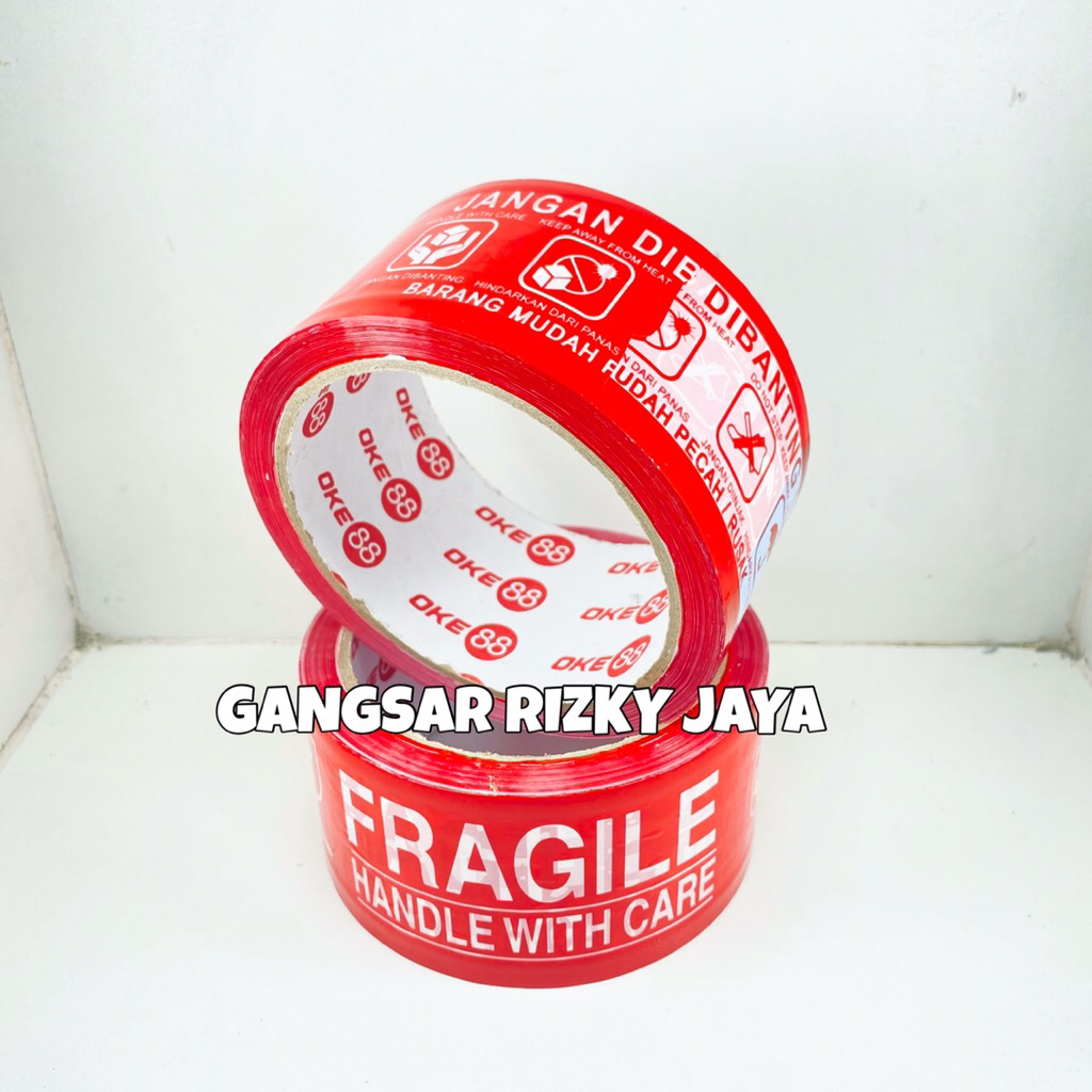 

[GRJ] - LAKBAN FRAGILE HANDLE WITH CARE ALAT BAHAM PACKING 48mm 45micro 90yard