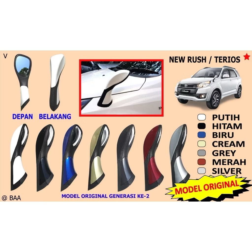 SPION TANDUK KAP MESIN NEW RUSH/TERIOS 2015 2016 2017