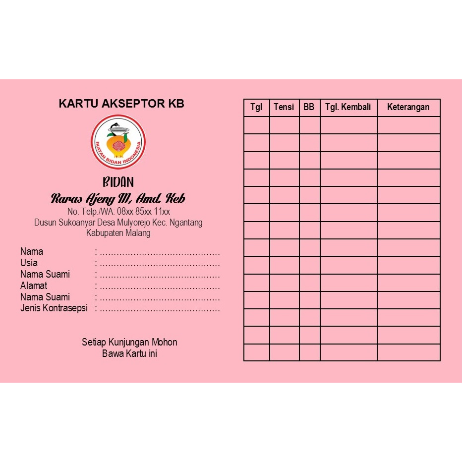 

ES88 CUSTOM KARTU AKSEPTOR KB