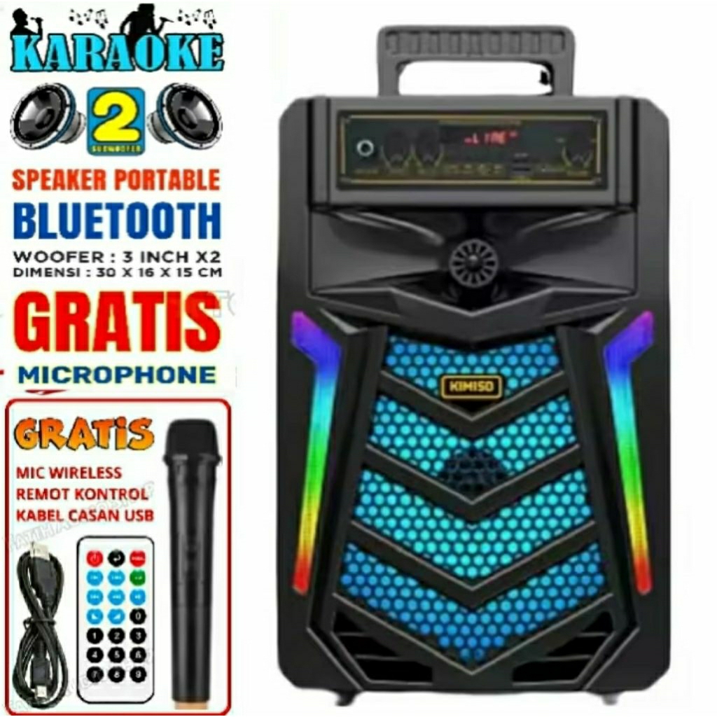 PALING BESAR UKURAN 8.8INC Speaker Subwoofer aktif Super Basss 8.8inc Subwoofer aktif Gratis Microso