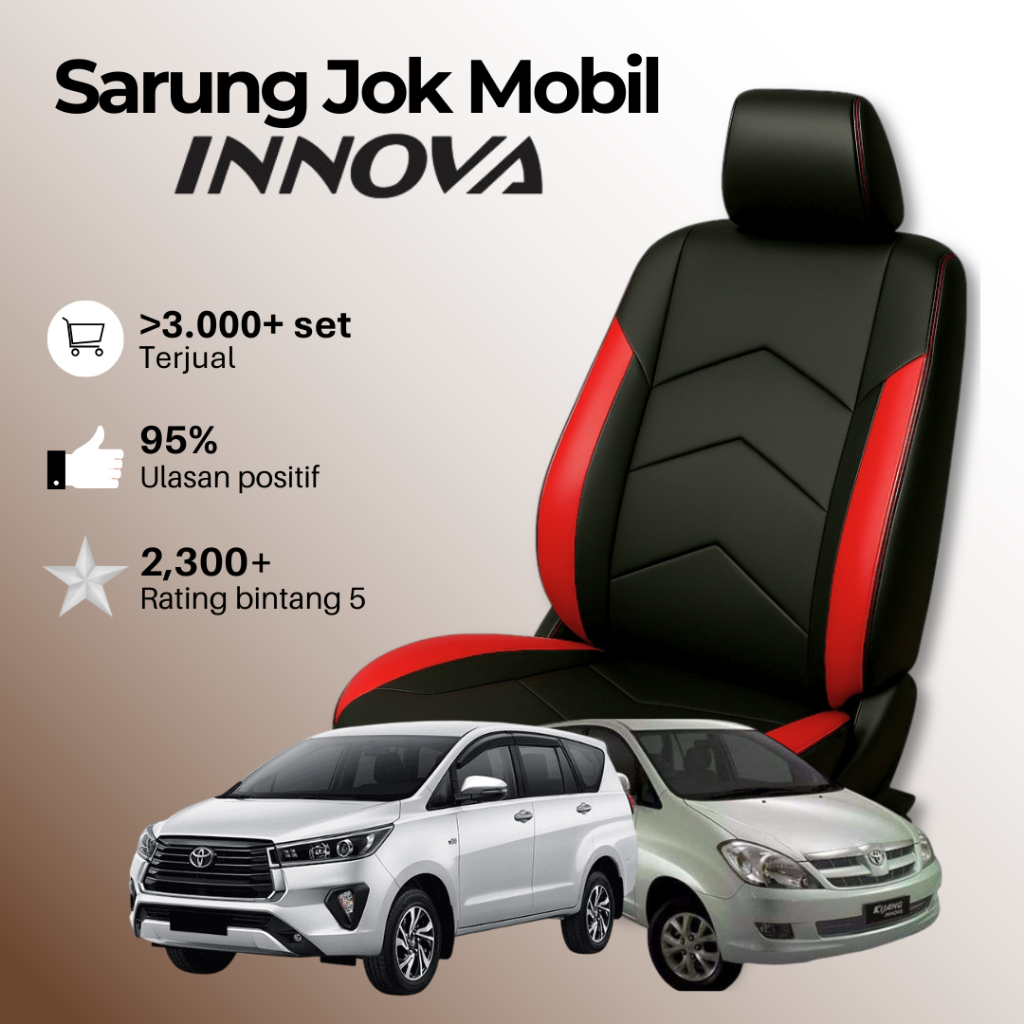 Sarung Jok Innova Bahan Kulit Sintetis Cover Seat