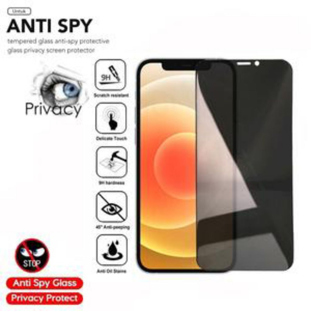 Tempered Glass Anti Spy | Anti Gores Anti Spy Samsung J4 & J4+. Zaiwart.id