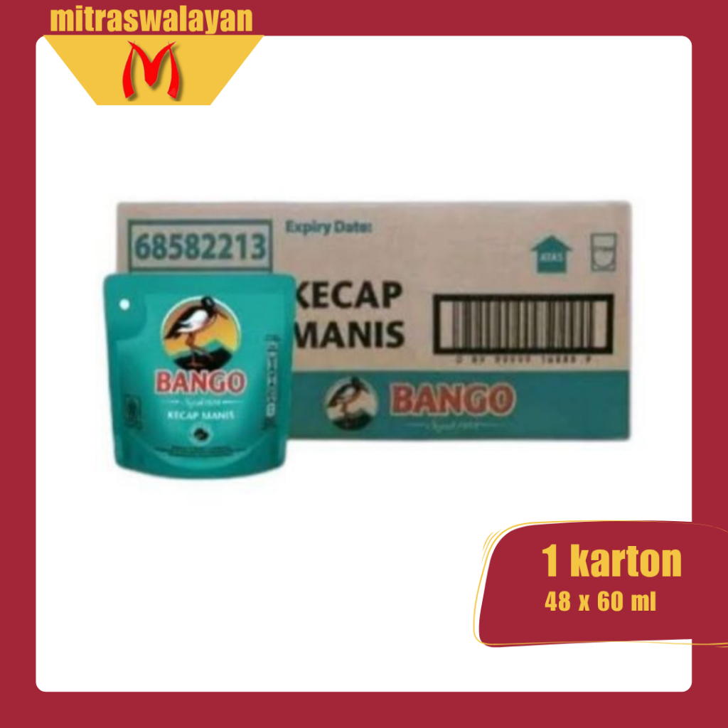 

Kecap Manis BANGO Kemasan Refill 77 ml | KEMASAN KARTON isi 48 pcs