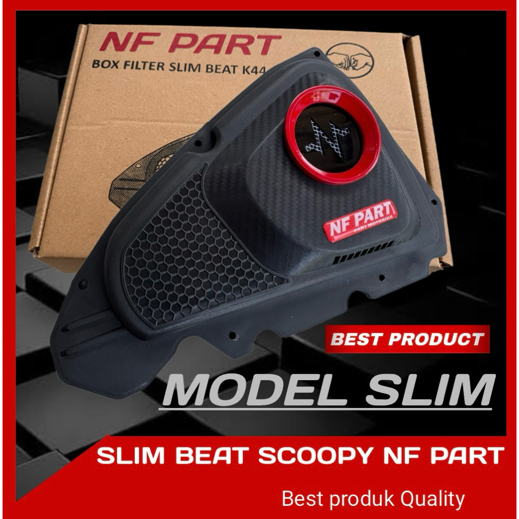 CORONG UDARA TUTUP FILTER SLIM K44 BEAT FI ESP POP STREET 2016-2019 MODEL SLIM BEAT SCOOPY VARIO 110
