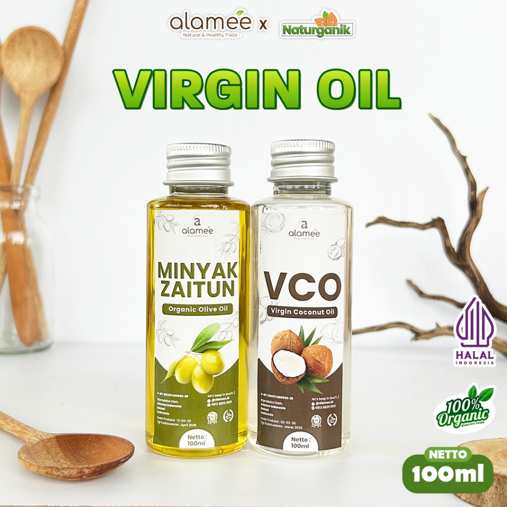 

alamee 100ml minyak murni tanpa campuran kimia kandungan alami minyak vco minyak zaitun Naturganik
