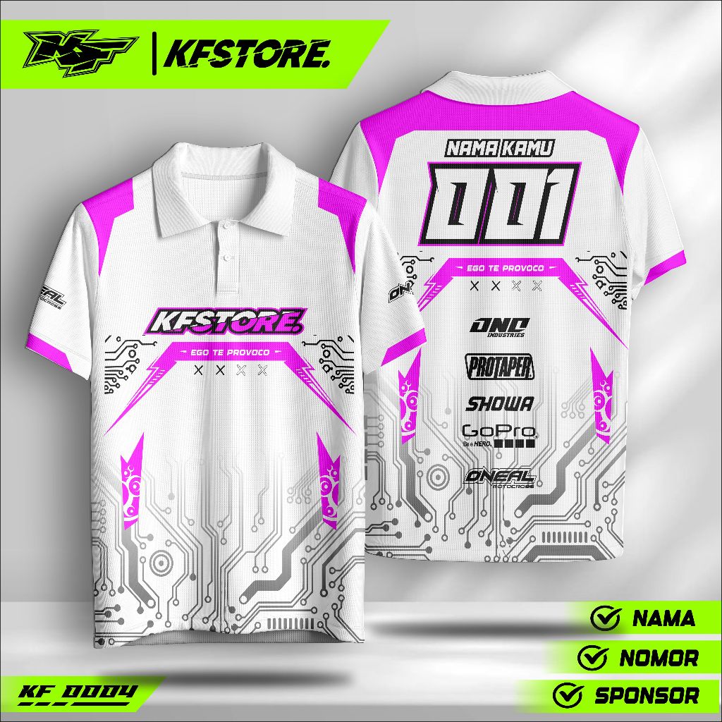 Jersey Drag Bike Custom – Bisa Nama Sendiri | Baju Balap Full Print Premium