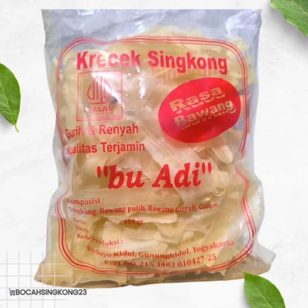 

Krecek Singkong Bu Adi Khas Gunungkidul Mentah Manggleng Siap Goreng