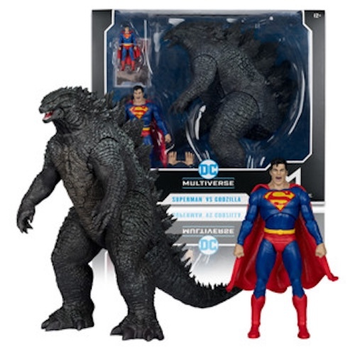 McFarlane Toys Superman vs. Godzilla (Justice League vs. Godzilla vs. Kong) 2-Pack Toy And Hobby Col