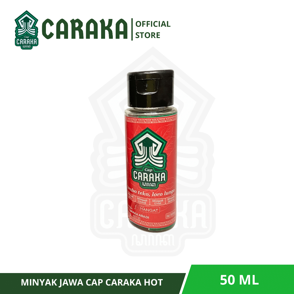 Minyak Gosok Cap Caraka Hangat 50ml