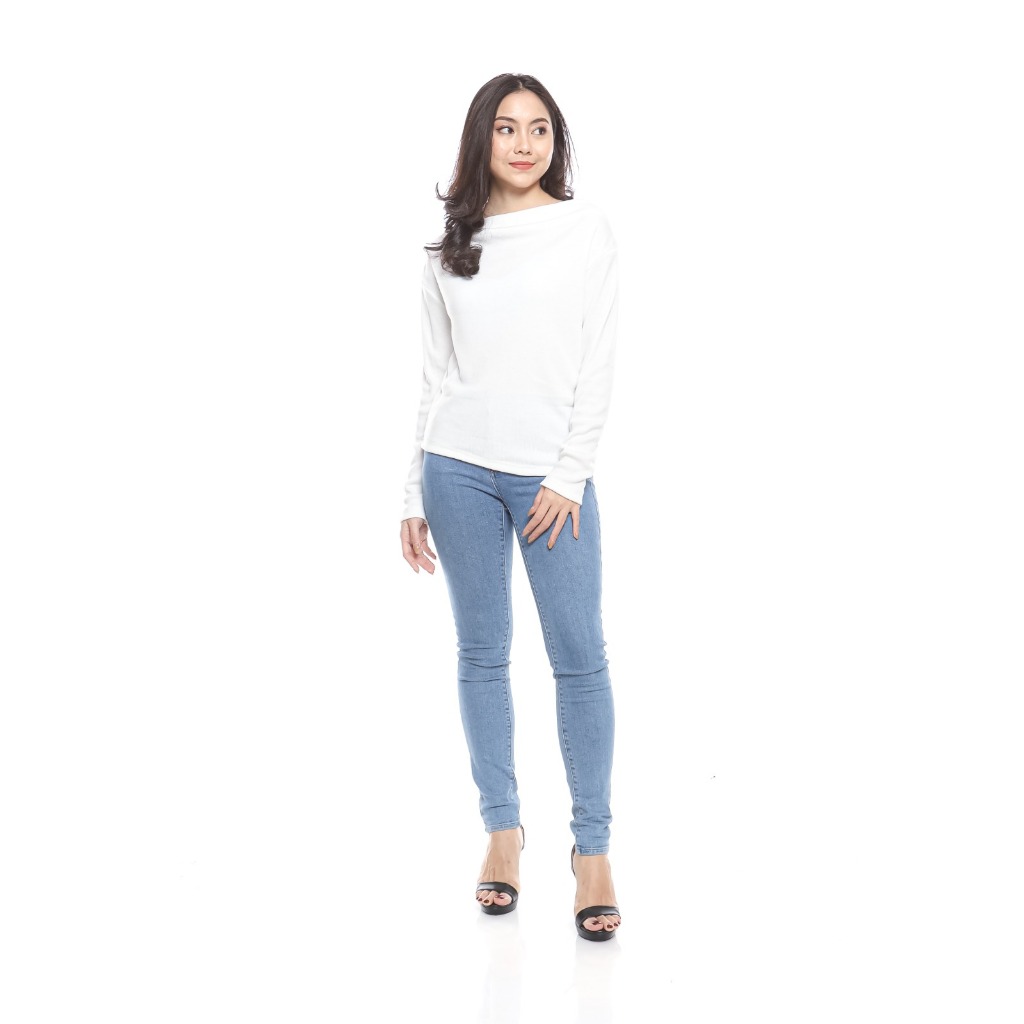 MSVP - ZETA | ATASAN CROP TOP BOAT NECK KNIT RIB
