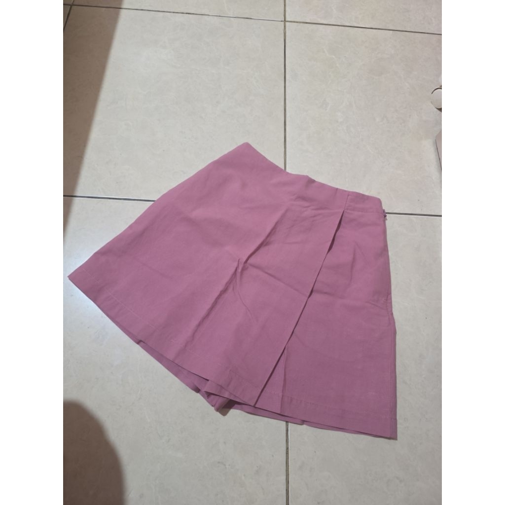 uniqlo linen skort preloved