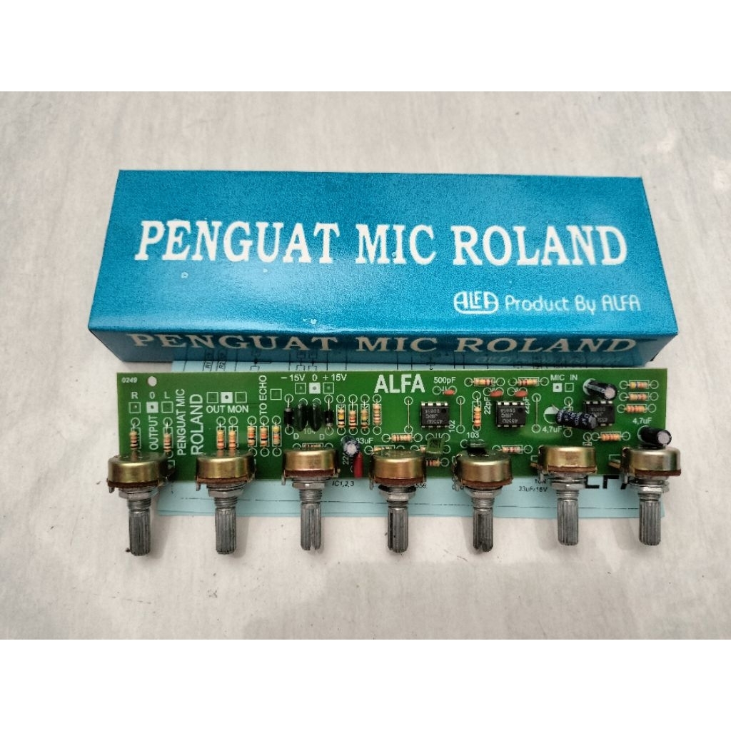 Kit Preamp Mic ROLAND ALFA / Echo Repeater Reverb / Preamp Mic Karaoke