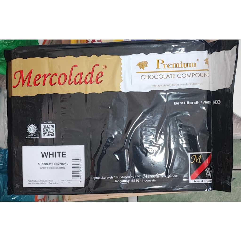 

Mercolade Premium White Chocolate Compound Repack 1000 Gr / 500 Gr / 250 Gr