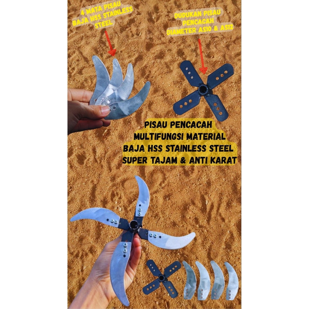 Chopper pisau pencacah multifungsi untuk cacah pakan ternak ayam bebek unggas domba
