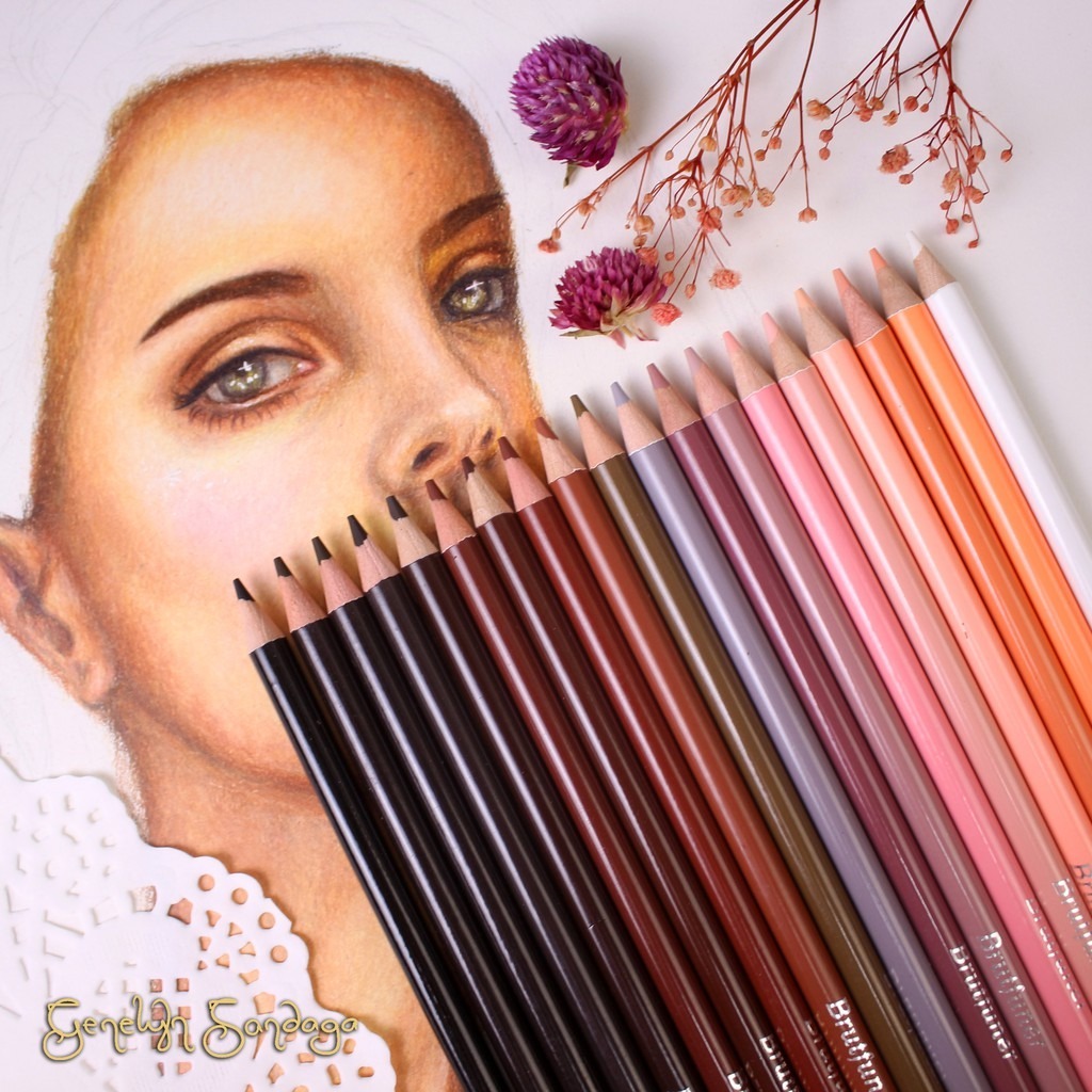 

Brutfuner pensil warna satuan / single color oil base color pencil skin tone dan basic