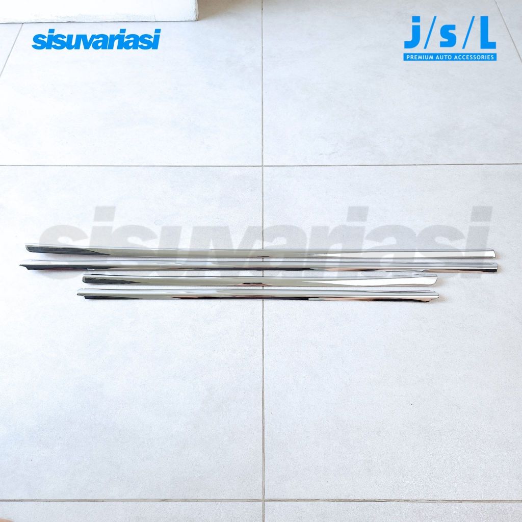 List Kaca Samping Datsun Go+ / Go Plus 2014–2020 Chrome – Side Window Trim JSL Aksesoris Mobil