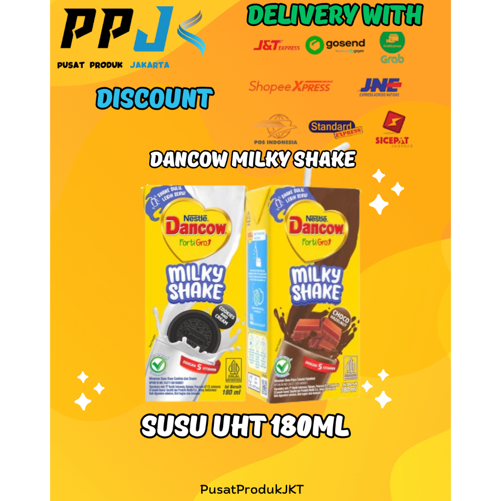 

Nestle Dancow FortiGro Milkyshake Susu UHT Kotak 180 ml