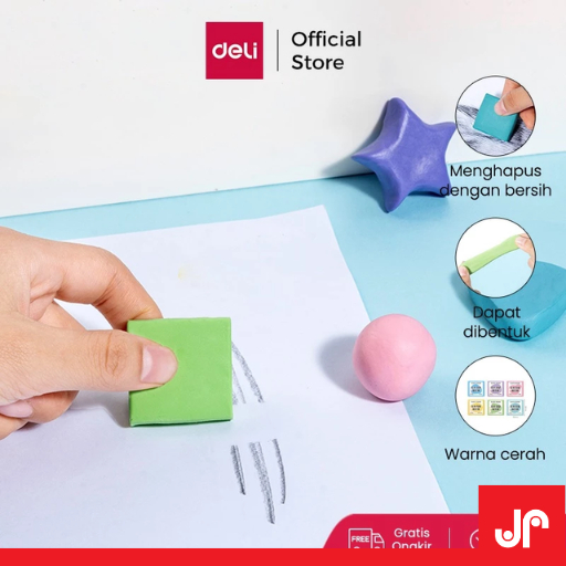 

DELI PENGHAPUS CLAY KNEADBLE ERASER SLIME VP176 / PENGHAPUS CLAY ANAK WARNA LUCU PENGHAPUS ELASTIS