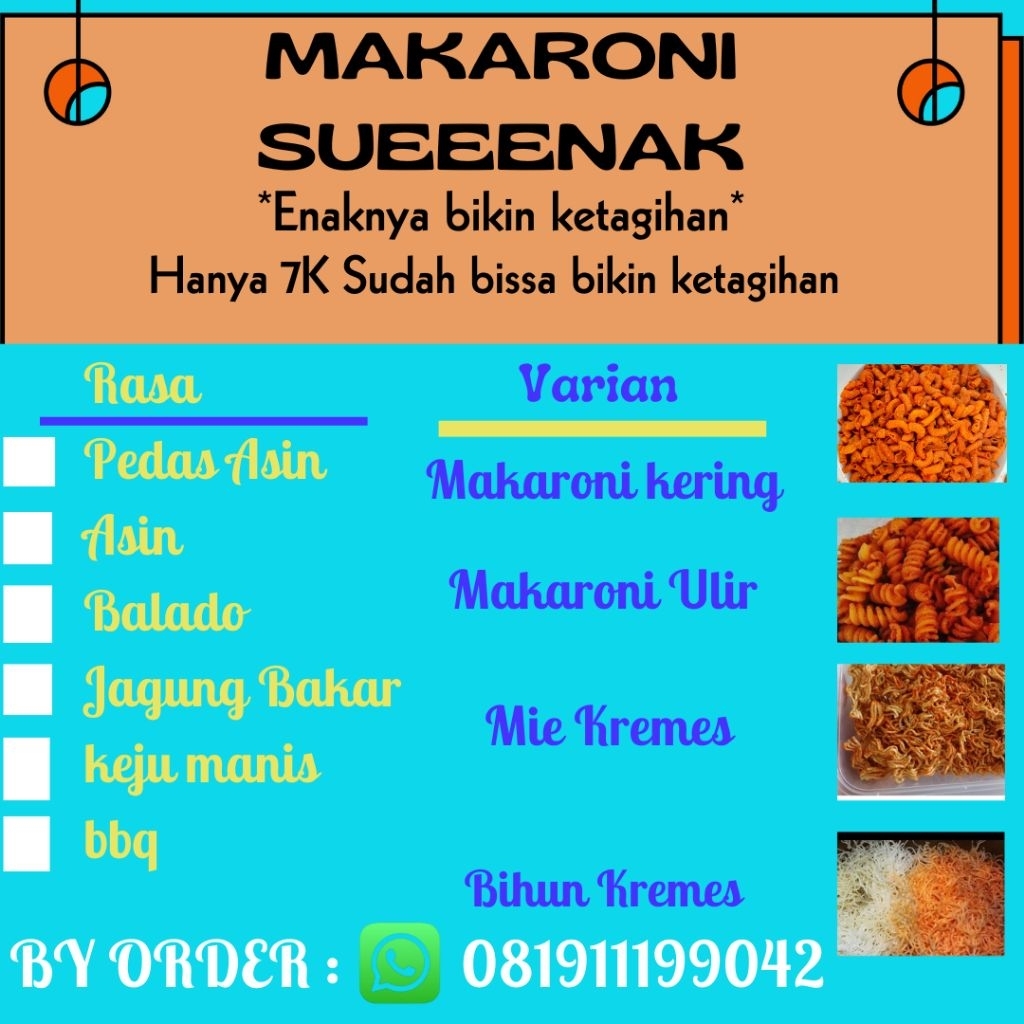 

Makaroni Pipa renyah,garing,gurih,pedas asin dan manis