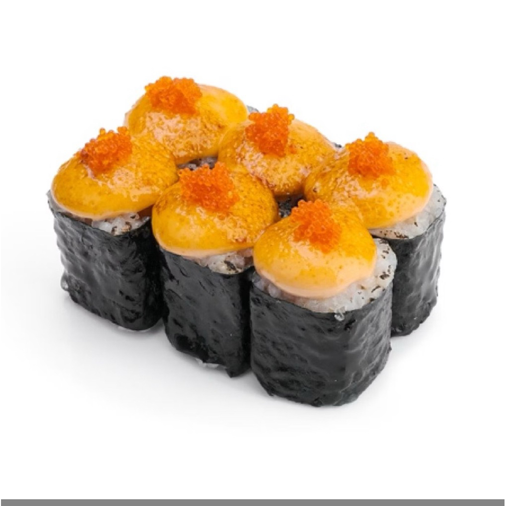 

salmon maki mentai
