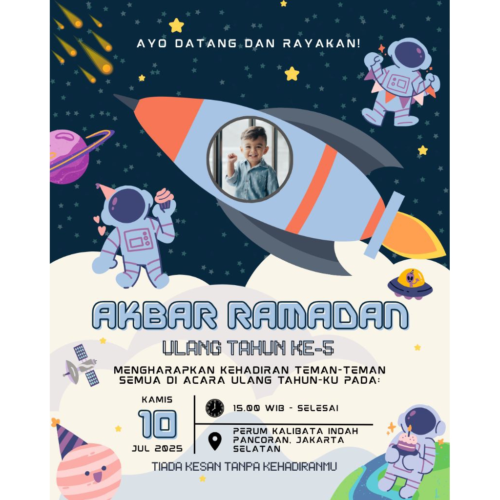 Undangan Digital Ulang Tahun Anak (gambar) – Undangan Ulang Tahun / Aqiqah / Tedhak Siten Custom Bis