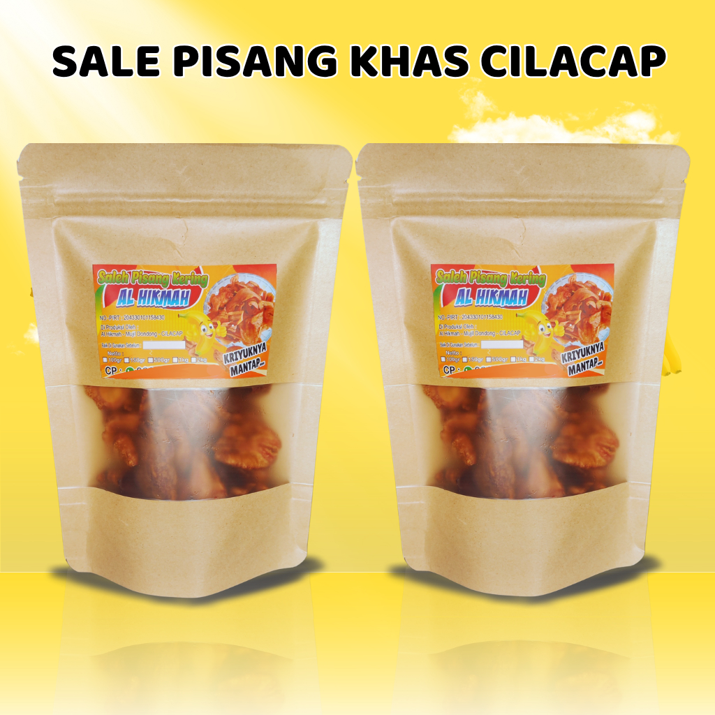 

Sale Pisang Kering Khas Cilacap Keripik Pisang Kering Cilacap Renyah Manis 500 gr