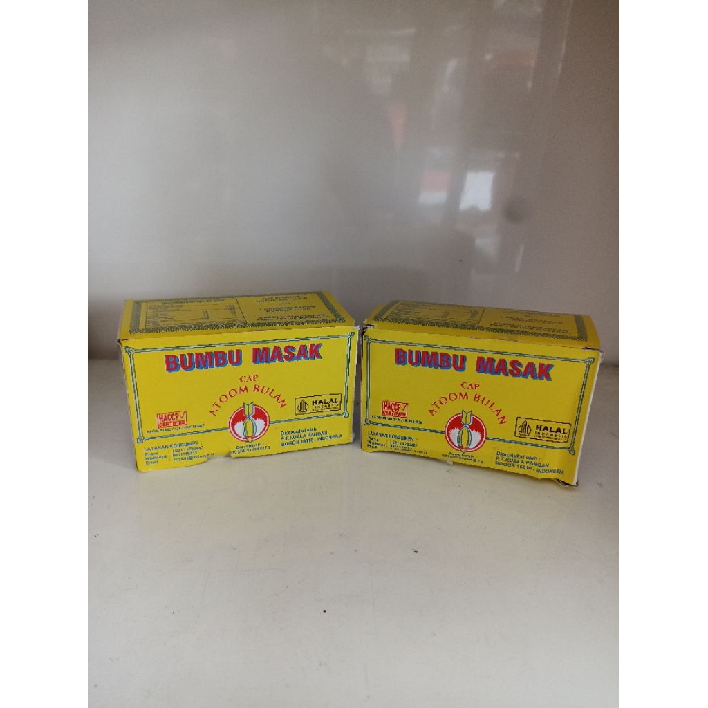 

Bumbu Atom Bulan – 1 Bungkus (7gr) / 1 Box Isi 20 (140gr) | Bumbu Tabur Lezat & Praktis