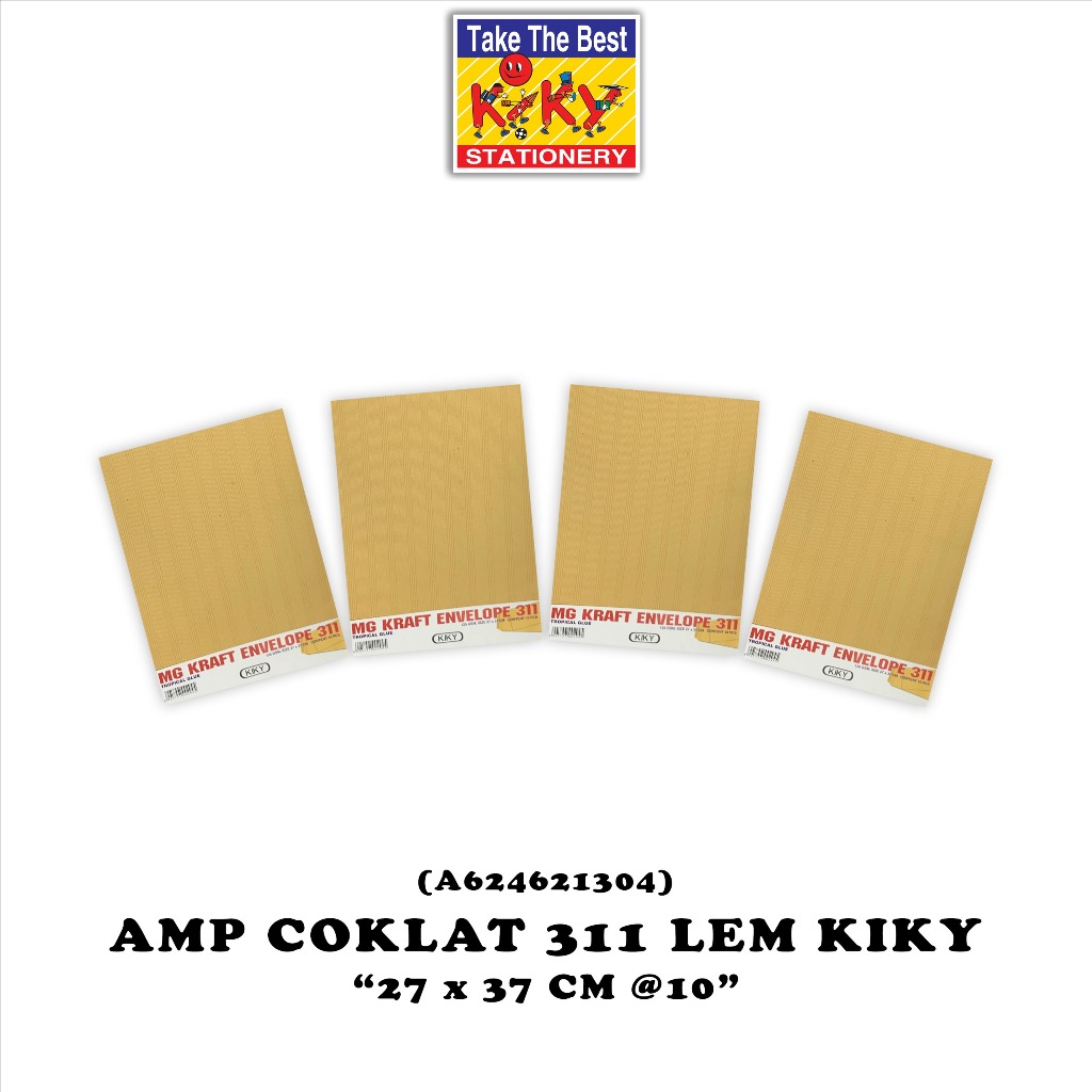 

KIKY Amplop Coklat No. 311 125gr Lem - 10 Lembar
